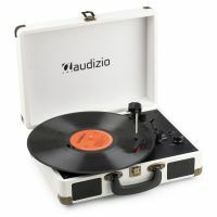 B-Ware - Audizio RP116CR Plattenspieler im Koffer mit Bluetooth in/out - Creme Weiß