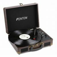 Fenton RP115B – Plattenspieler mit Bluetooth und USB im Holz-Design-Koffer