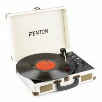 Fenton RP115G Plattenspieler mit Bluetooth und USB - Creme Weiß