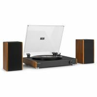 Audizio RP335 Retro Plattenspieler Bluetooth und integrierten Lautsprechern - Holzoptik