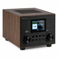 Audizio Vieste DAB Radio mit Bluetooth– Digitalradio mit Subwoofer – DAB+ und UKW – 60 Watt – Holzoptik