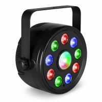 Fuzzix PLF15 Party-LED-Par mit 9x 2W-LEDs und 6W-Zentral-LED – RGB – inkl. Fernbedienung