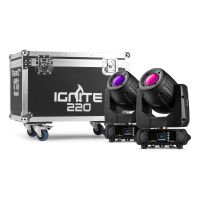 BeamZ Professional IGNITE220 Moving Head Set mit 2 Stück im Flightcase