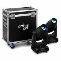 BeamZ Professional IGNITE400 Moving-Head-Set mit 2 Scheinwerfern im Flightcase