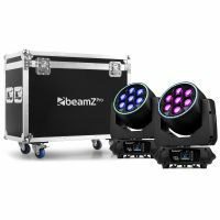 BeamZ Professional MHL760 Wash Moving Head 2er Set mit Flightcase - 7x 60W LED's