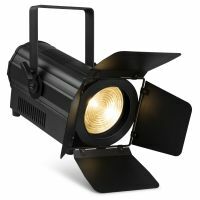 BeamZ Professional BTK200W Fresnel mit manuellem Zoom – Warmweißes COB-LED – 200 W – 3000 K – Schwarz