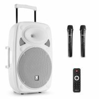 Vonyx Verve46 mobile Soundanlage 15" Soundbox für Unterwegs - Weiß