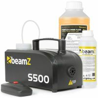 BeamZ S500 Nebelmaschine 500 Watt mit Nebelfluid und Reinigungsflüssigkeit Kunststoffgehäuse 