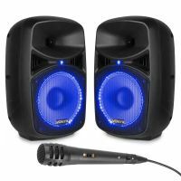 Vonyx VPS082A Party Soundanlage - Musikboxen mit Bluetooth und Lichteffekten - 400 Watt