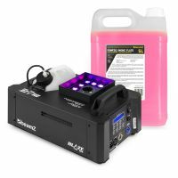 BeamZ BLAZE800 Nebelmaschine mit Nebelfluid CO2 Effekt - horiz./verti. mit 12x 4W RGBA LEDs