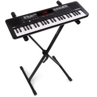 MAX Rhapsody49 Keyboard Set mit Ständer - 49 Tasten - Ideal für Anfänger - Mit 300 Rhythmen - MIDI