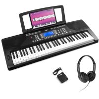 MAX Rhapsody61P Keyboard-Set - mit Sustain-Pedal und Kopfhörer - 61 anschlagdynamische Tasten