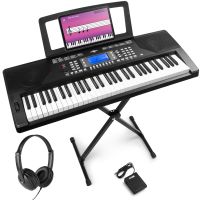 Max Rhapsody61P Keyboard Set mit Sutain-Pedal, Ständer und Kopfhörer - Komplettset