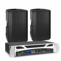 Vonyx Lautsprecher Set mit Verstärker - 800W - 12 Zoll - Bluetooth