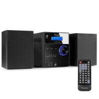 Stereoanlage - Audizio Metz - DAB-Radio mit Bluetooth, MP3 und CD-Player - Schwarz