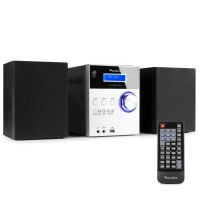 Stereoanlage - Audizio Metz - DAB-Radio mit Bluetooth, MP3 und CD-Player - Aluminium