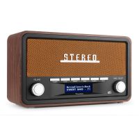 Audizio Foggia Retro DAB+ Radio mit Bluetooth - Tragbares Stereoradio mit Weckfunktion- 50W - Kupfer