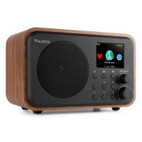 B-Ware - Audizio Vicenza WIFI Internet Radio akkubetriebenes DAB-Radio - Schwarz-Braun