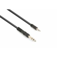 Vonyx Stereo-Audiokabel 6,3 mm Klinke - 3,5 mm Miniklinke - 1,5 Meter