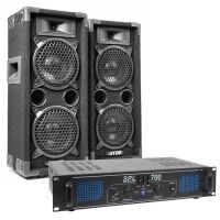 MAX Komplettset 700 W Lautsprecher MAX26 mit Verstärker