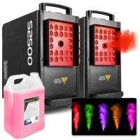 BeamZ S2500 Vertikale Nebelmaschinen mit LED 2x + 5 Liter CO2 Nebelfluid