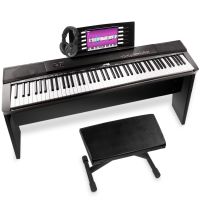 MAX KB6W Digitalpiano mit 88 Tasten, Etui, Bank und Kopfhörer