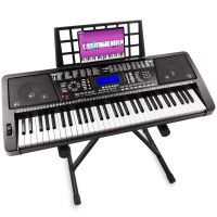 MAX KB12P Midi-Keyboard mit 61 anschlagdynamischen Tasten und Keyboardständer