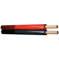 SkyTronic Rot/Schwarzes Kabel 0,75 mm - 2-adrig - Trommel mit 100 Metern